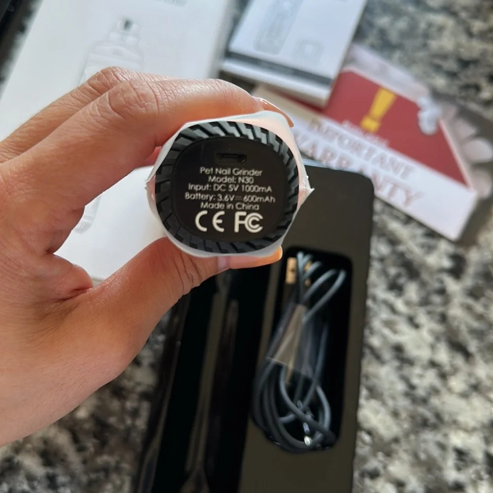 Casfuy Dog Nail Grinder with 2 LED light NWOT